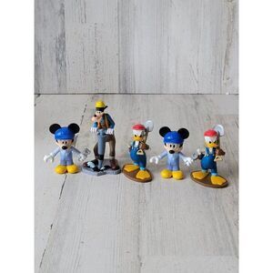 Disney working men Goofy Mickey shovel Donald construction mechanic toy set
